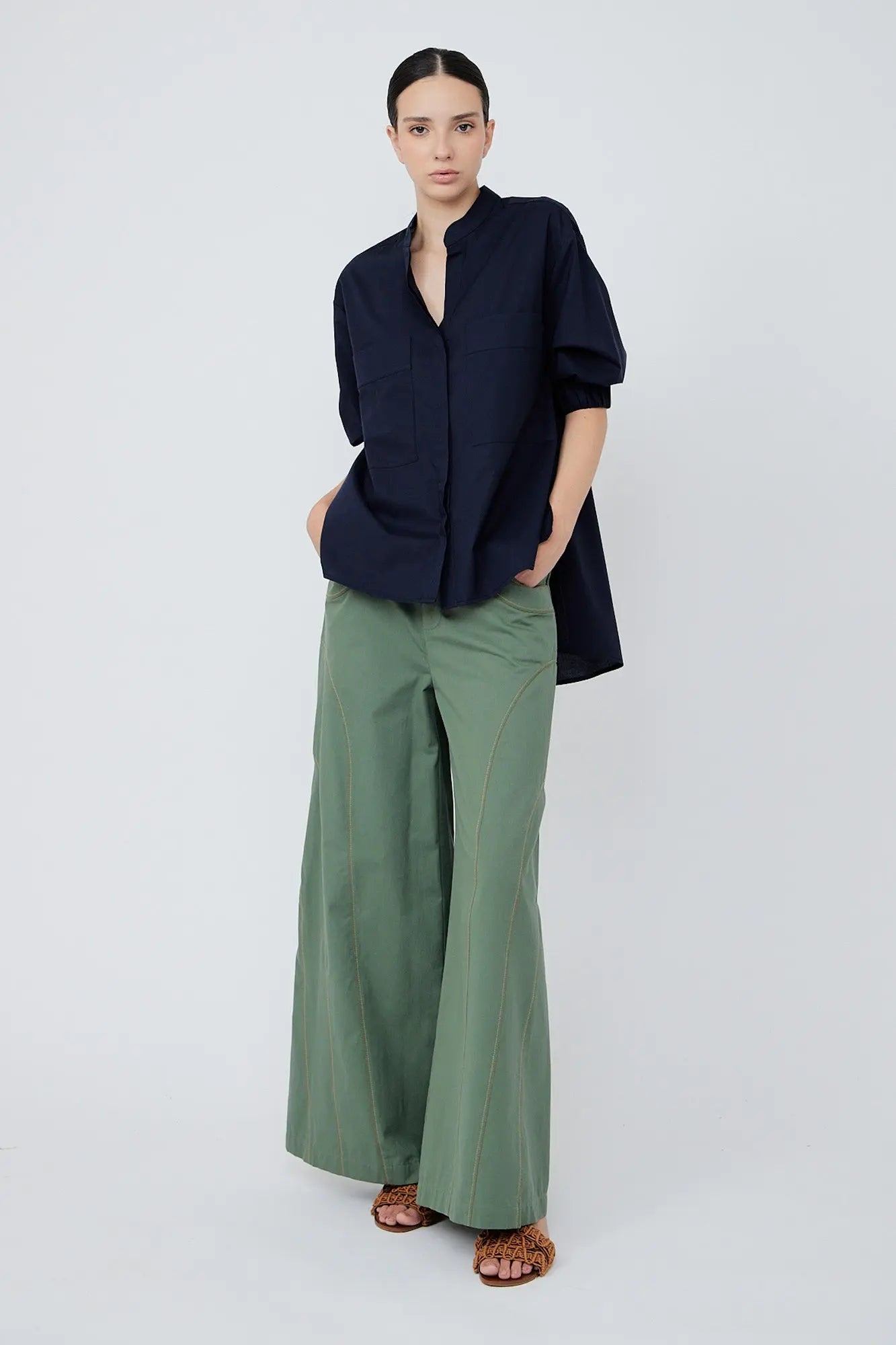 Anne Blouse | Navy