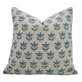 Boho Block Print Pure Linen Cushion Cover - Saat Patti