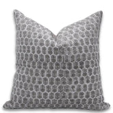 Block Print Thick Linen Boho Décor Cushion Cover- Tulsi Buti