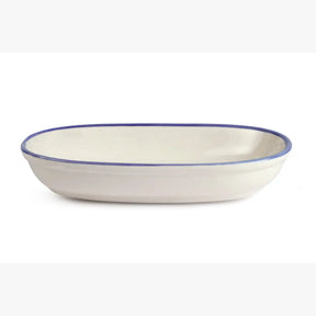 Handmade Ceramic Serving Bowl - Blue Bell , 1.5 x 8 x 4 Inches (Set of 2)