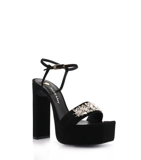 Elevated Petra Black Luxe Platforms
