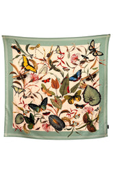 Scarf Aqua Butterfly