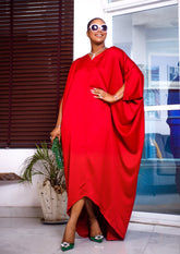 Utazi Elegant Duchess Kaftan Maxi Dress – Handcrafted with Royalty in Mind