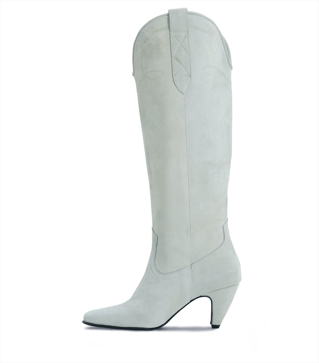 Chic Suede Western Boots Rivet