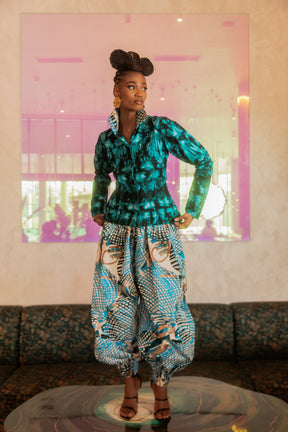 The Batik Shirt & Harem Trouser Set