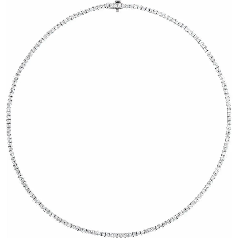 7 1/4 CT Lab-Grown Diamond Line 16" Necklace in 14K Gold