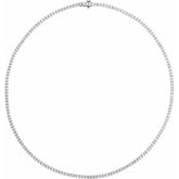 7 1/4 CT Lab-Grown Diamond Line 16" Necklace in 14K Gold