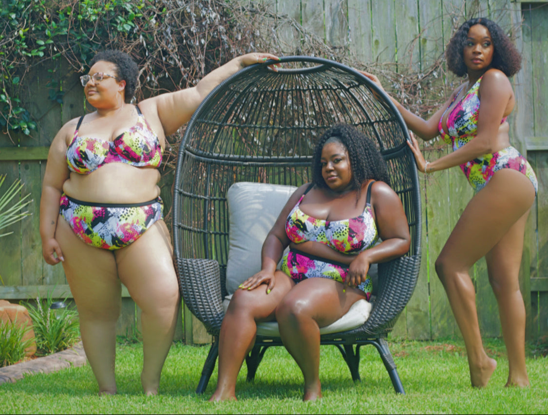 Curvy Kate Sea Leopard Plunge Swimsuit Print Mix