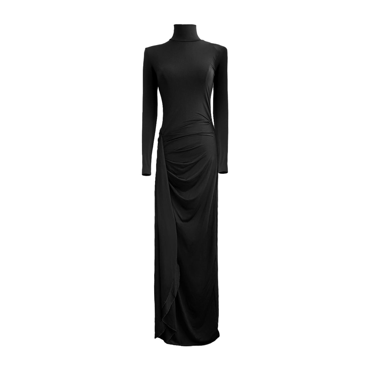 EVANGELINE TURTLENECK MAXI DRESS