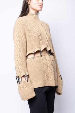 Chunky Knit Carabiner Sweater