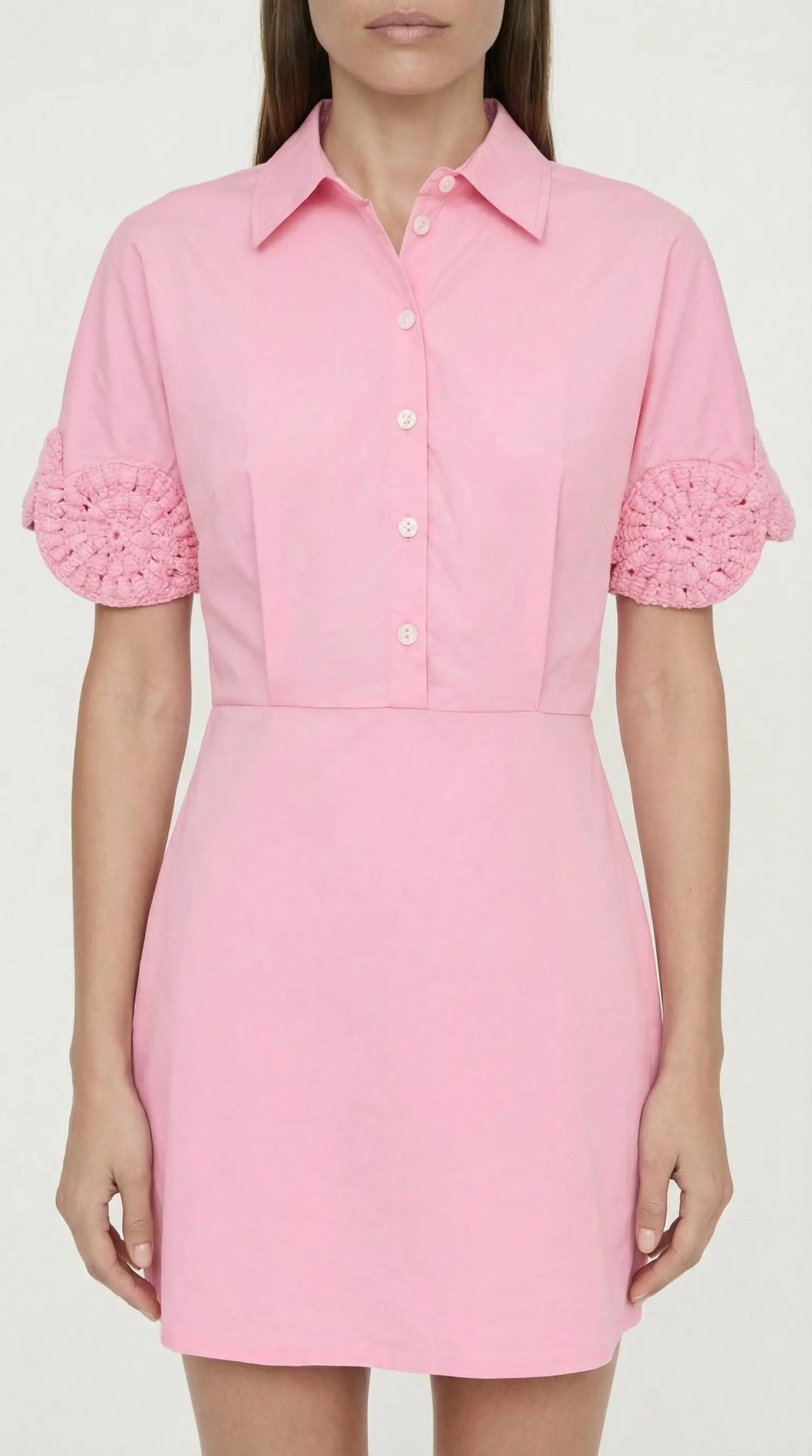 Ebube Cotton Mini Shirt Dress