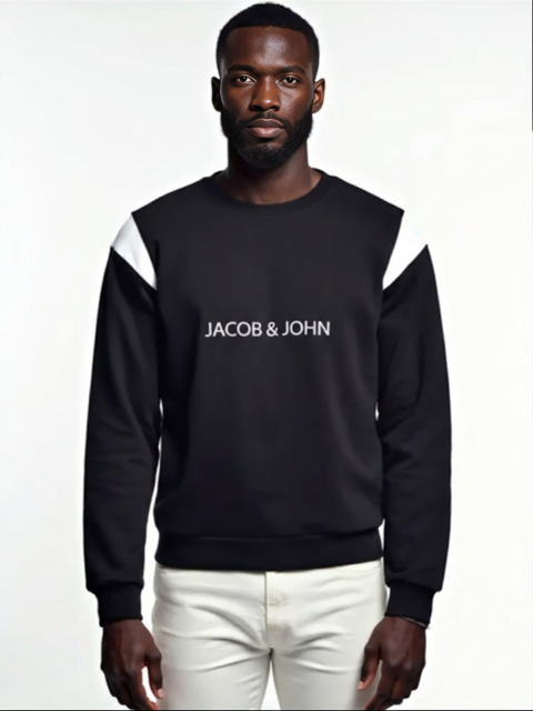 Black Leather Sweater