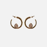 Elegant Gold Knot Hoops