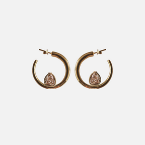 Elegant Gold Knot Hoops