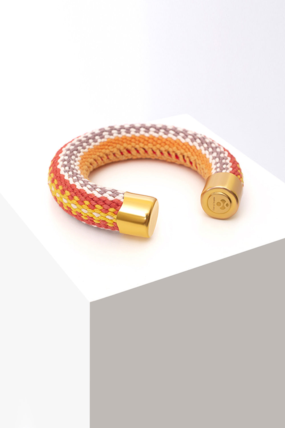 Thick Artisan Round Bracelet - Luxury Textured Statement Piece