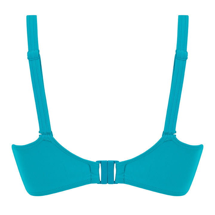 Curvy Kate Sheer Class Padded Balcony Bikini Top Turquoise