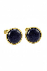 DEJI ENIOLA Celestial Goldstone Cufflinks