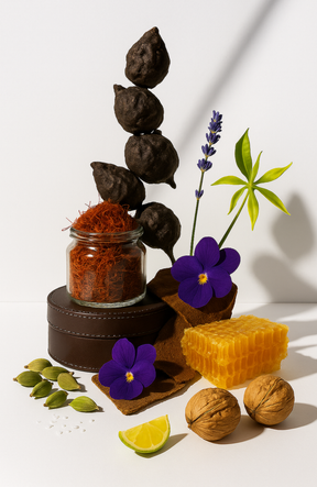 Mini Scented Travel Candle with Cotton Wick in Labdanum Veil