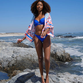 Broderie Bikini Brief Cobalt