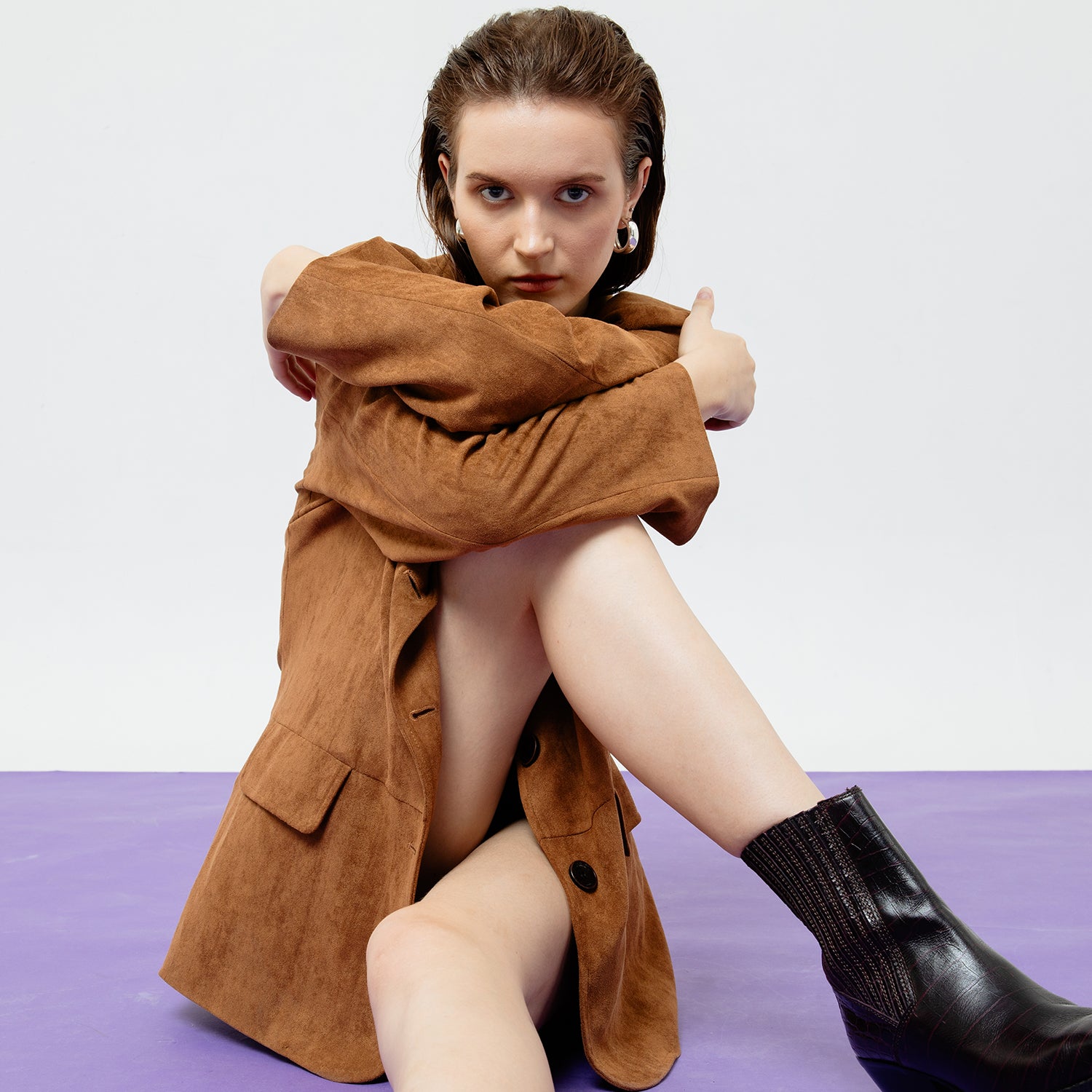 LENNOX SUEDE BLAZER JACKET