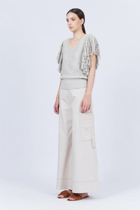Belen Cotton Palazzo Pants | Pristine