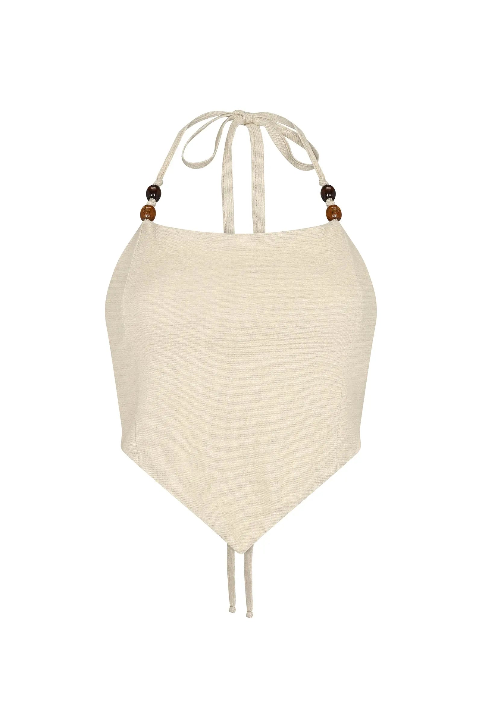 Tropical Top  Beige