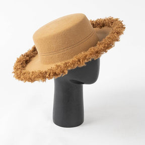 Faux Fur Rim Wool Hat