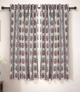 Lakshita Hand Block Print Linen Curtain