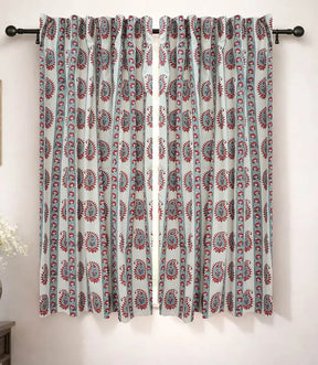 Lakshita Hand Block Print Linen Curtain