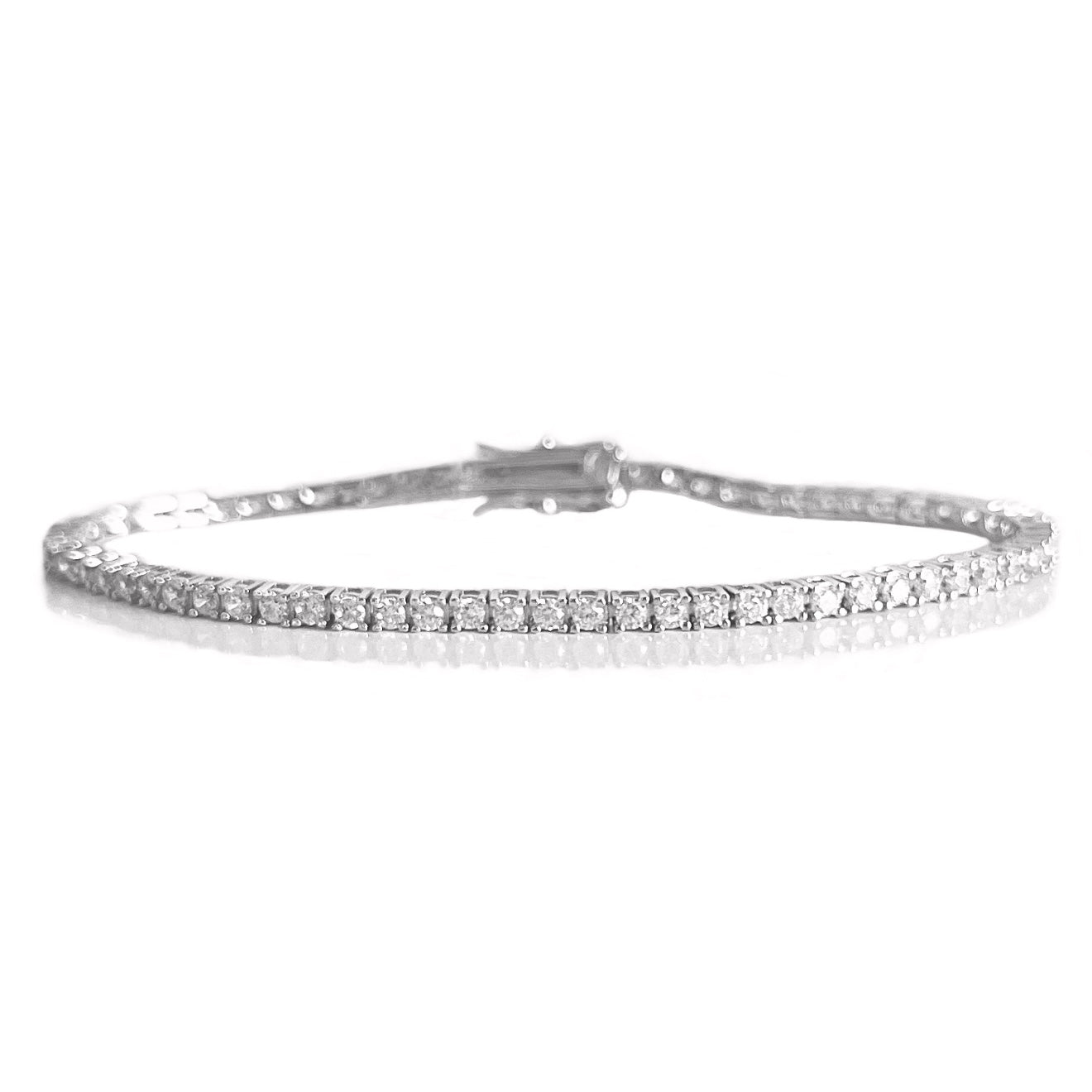 THE “MARGO” 4 PRONG 2MM TENNIS BRACELET