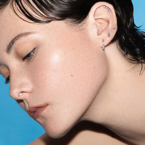 Double Pave Gold Earring