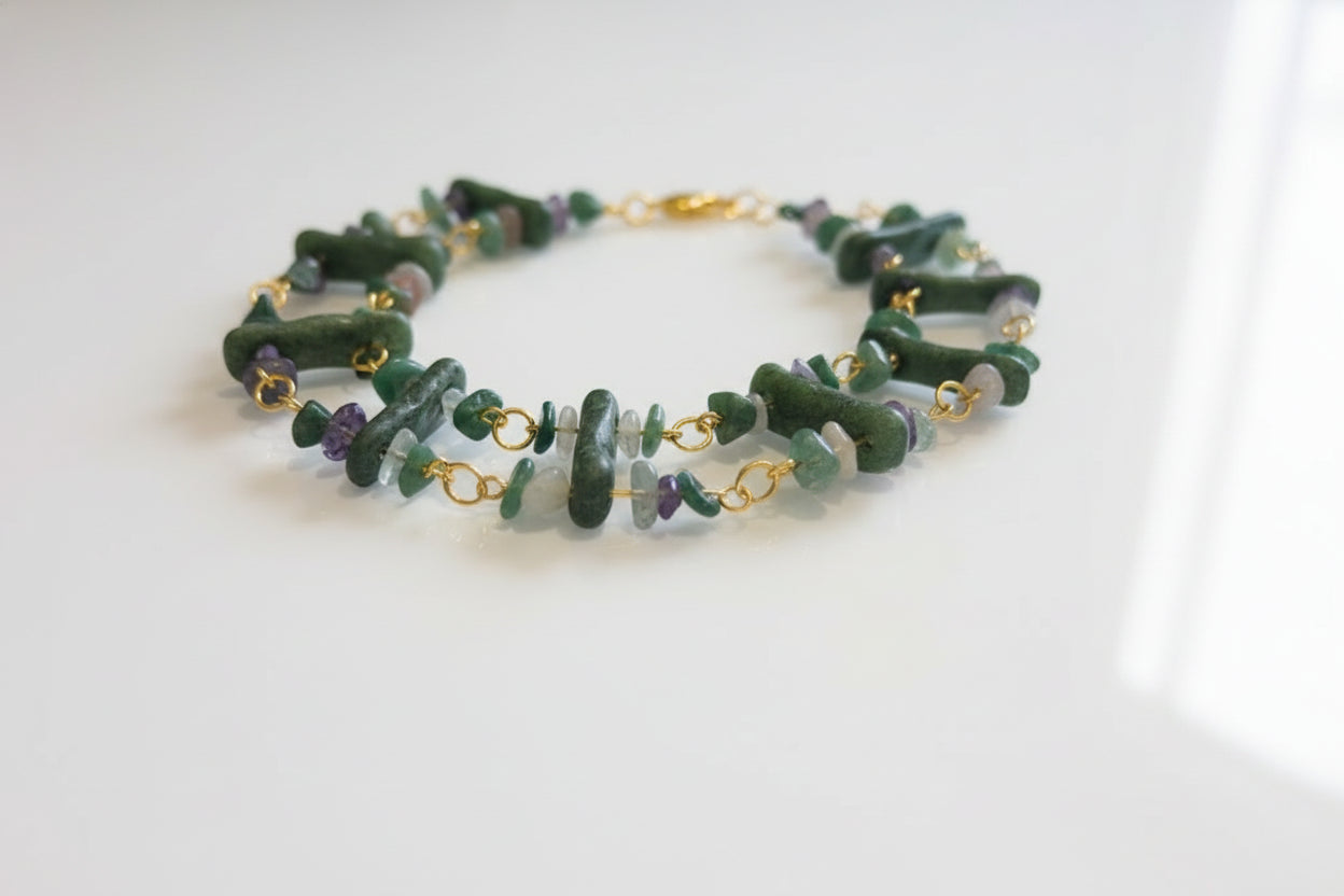 Sicilia Ceramic & Semi-precious Choker