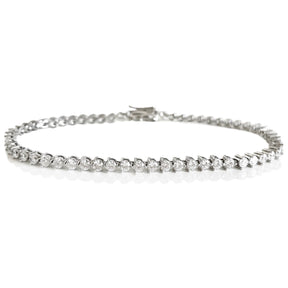 THE “KATE” 3 PRONG 3MM TENNIS ANKLET
