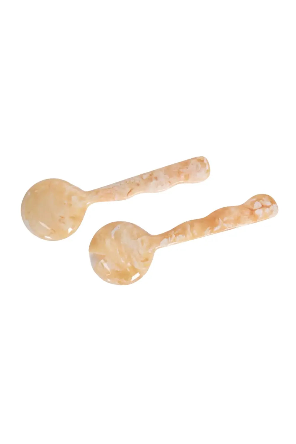 Resin Salad Server-peach  (set Of 2), 12.40 X 3.93 Inches