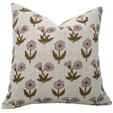 Handcrafted Block Print Boho Thick Linen Pillow Cover- Kirti