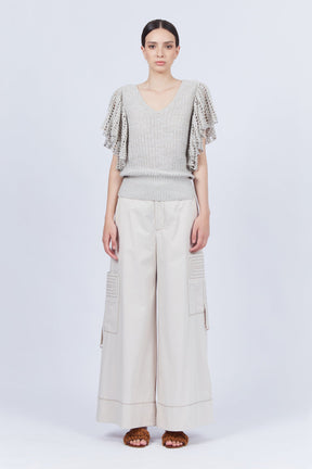 Belen Cotton Palazzo Pants | Pristine