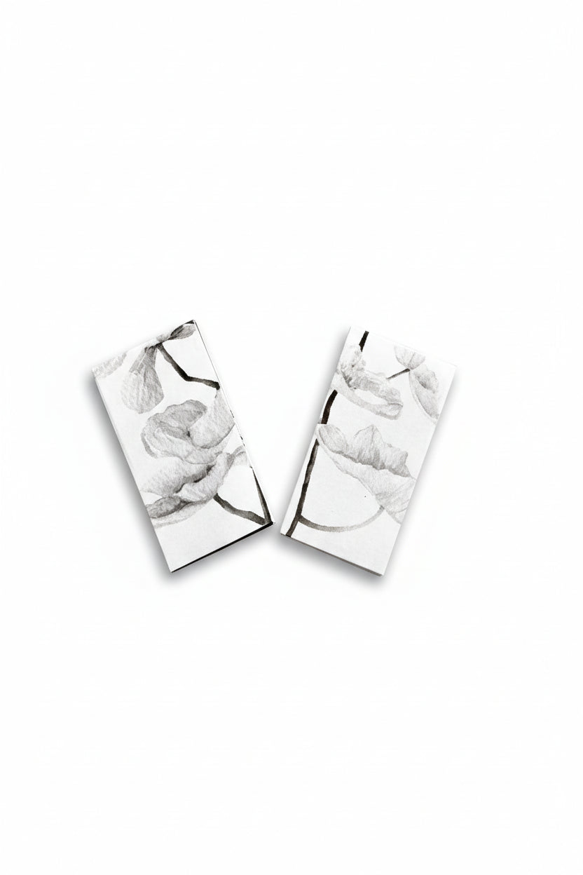 Collectible Hand-illustrated Long Stem Matchbooks ( Set Of 2)
