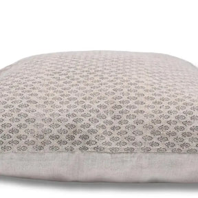 Hand Block Printed Thick Linen Designer Pillow - Everbee