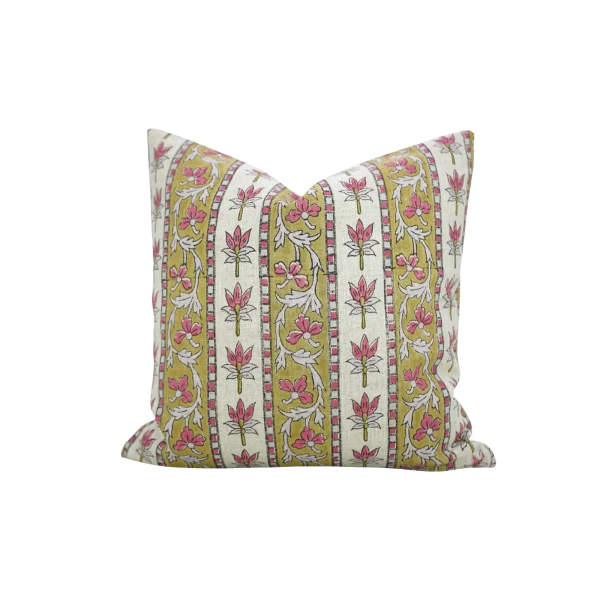 Beautiful Hand Block Printed Design Viscose Linen Piillow Cover - Laxmi