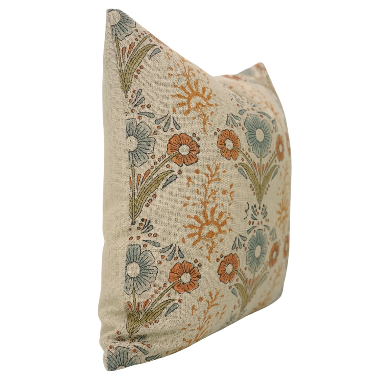 Decorative Print Thick Linen Cushion Cover - Vanshika