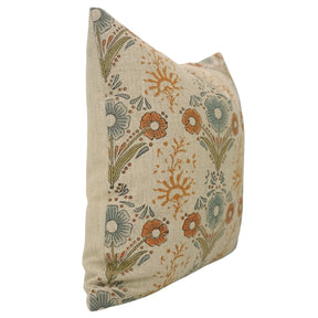 Handmade Block Print Thick Linen Cushion Cover - Vanshika