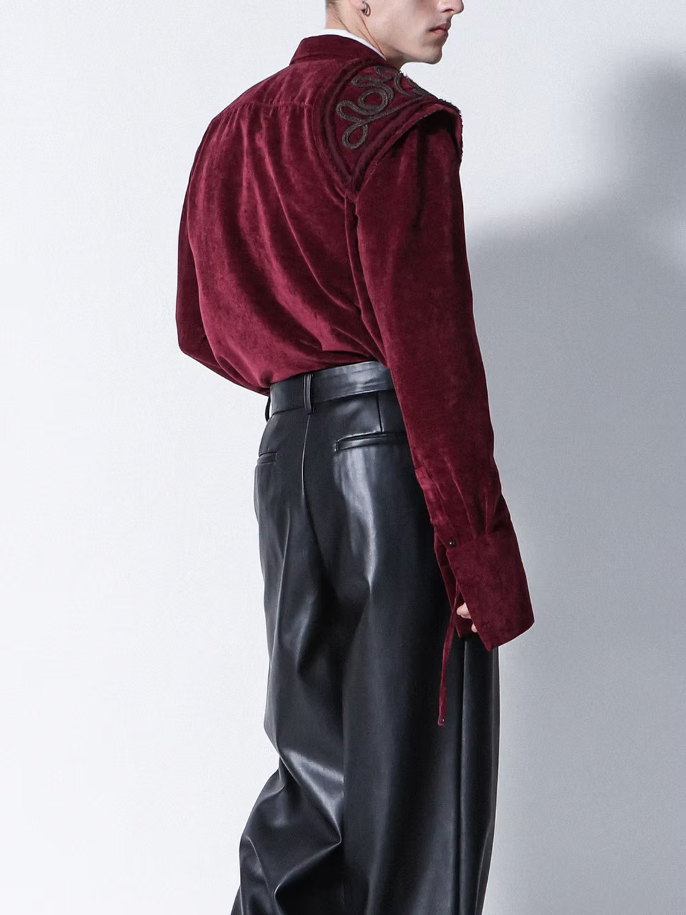 Velvet Padded Long Shirt
