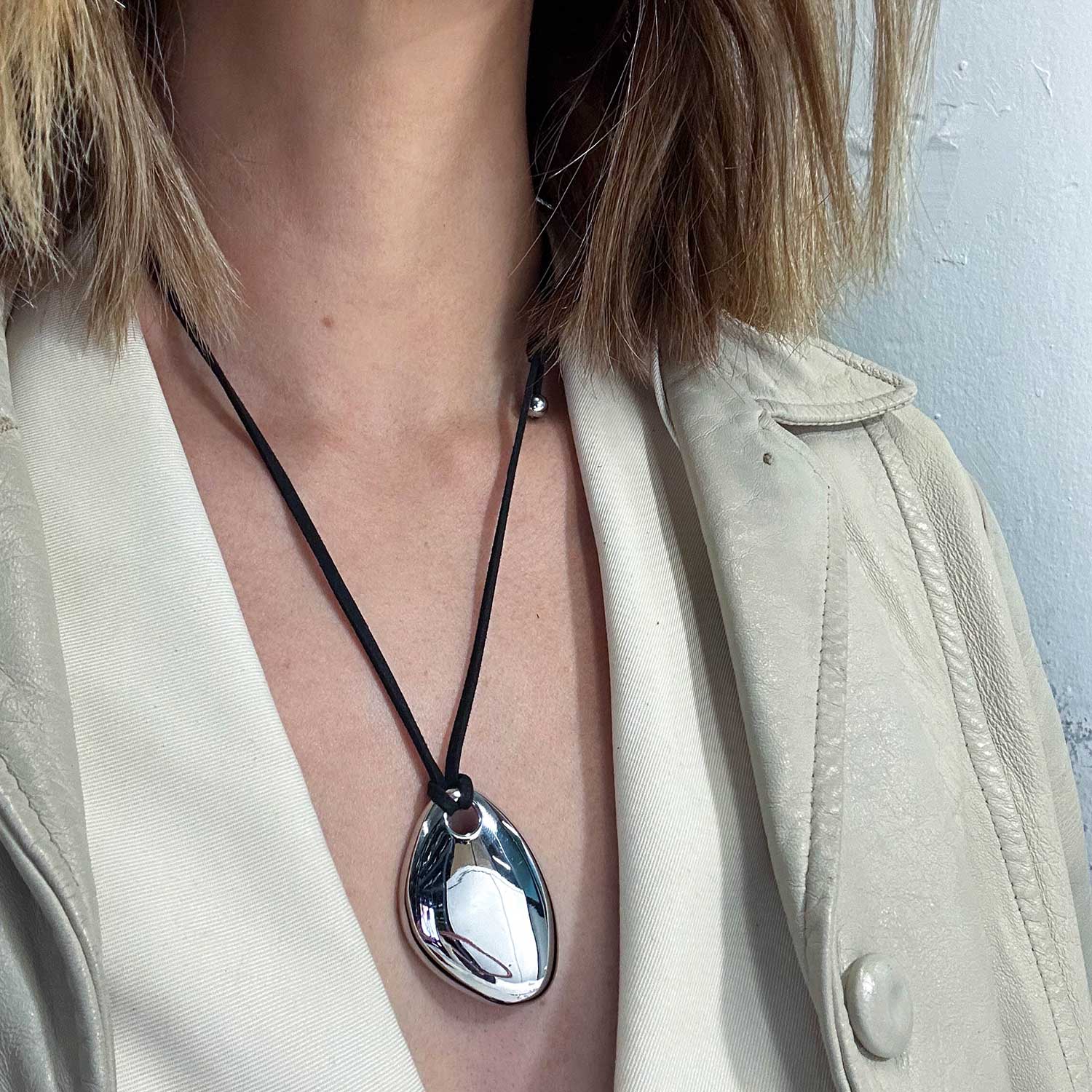 Helena Cord Vegan Leather Necklace