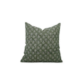 Handmade Traditional Block Print Pure Linen Pillow Cover- Jasmine