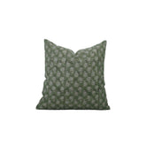 Handmade Traditional Block Print Pure Linen Pillow Cover- Jasmine