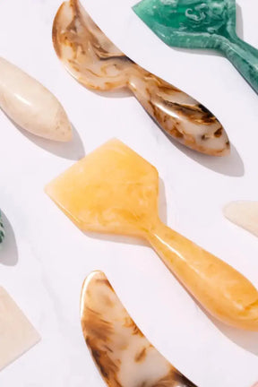 Resin Cheese Knife, Vanilla  (set Of 3)  - 6 Inches
