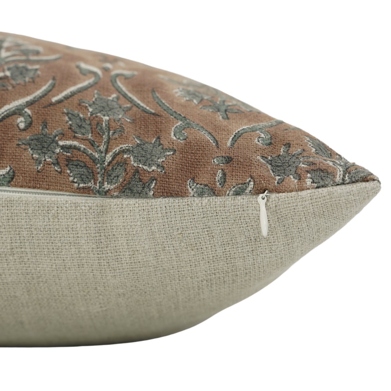 Hand Block Printed Pillow Cover Thick Linen - Vishal Pushp