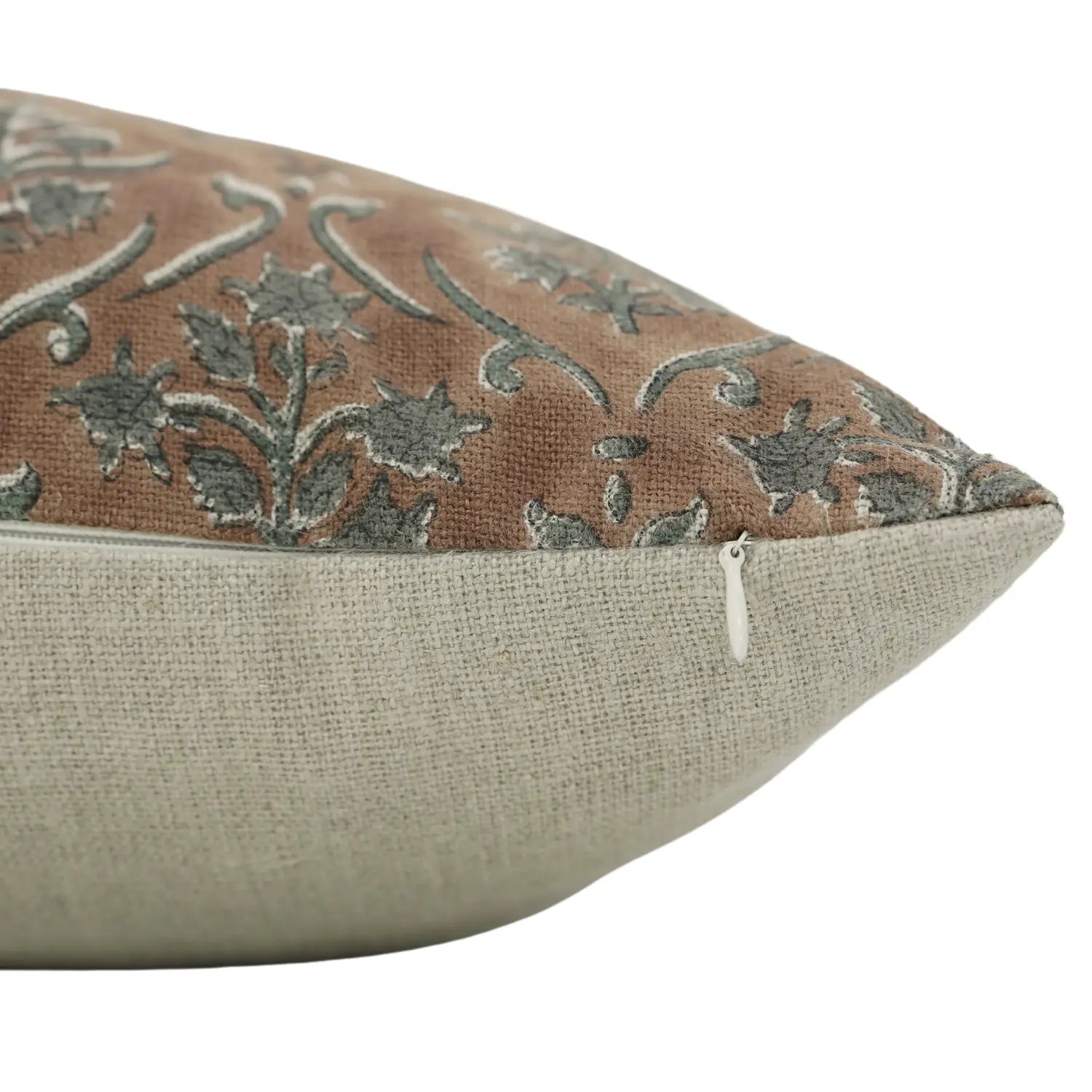 Hand Block Printed Pillow Cover Thick Linen - Vishal Pushp