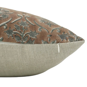 Hand Block Printed Pillow Cover Thick Linen - Vishal Pushp