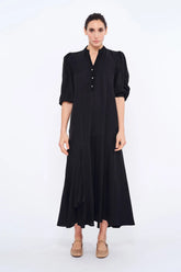 Carlie Asymmetrical Dress | Black